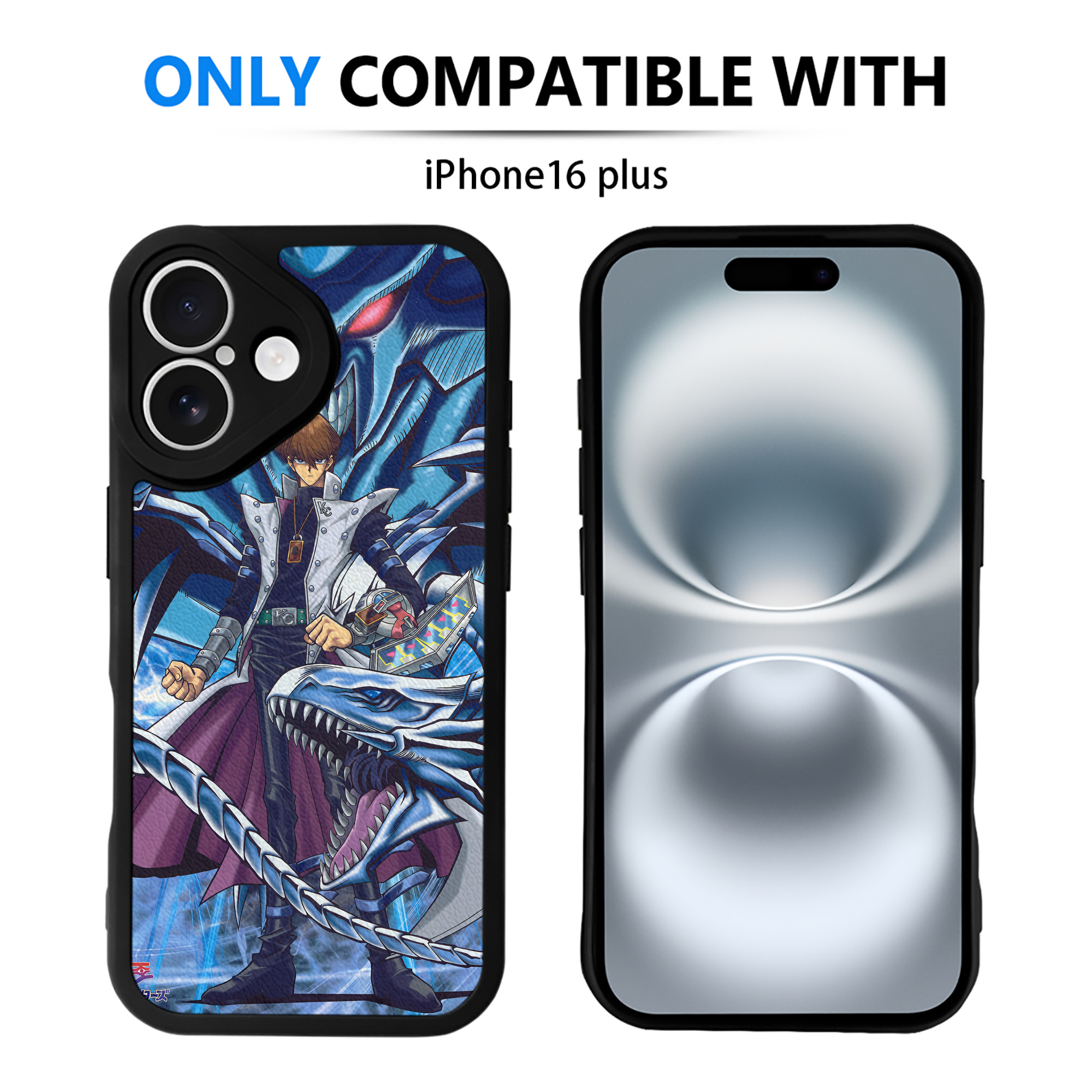 （画像用） 遊☆戯☆王 Yu-Gi-Oh! 【iPhone 16シリーズ対応】シリコンスマホケース（レザー調） 材質：シリコン